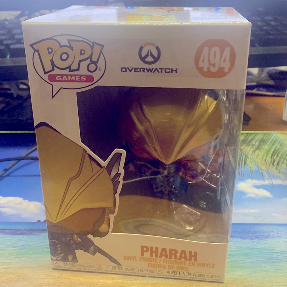 New Funko Pop Games Pharah #494 OVERWATCH Collectors with pop protector